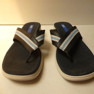 KEDS WOMEN  ZORIS FLIP FLOPS SANDALS BLUE 9M